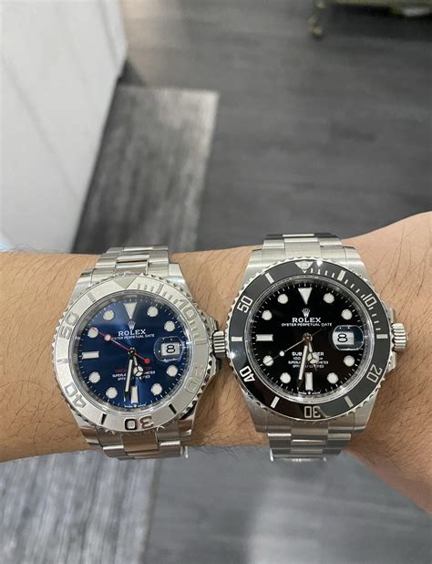 rolex submariner vs yacht master 40|Rolex Yacht-Master blue.